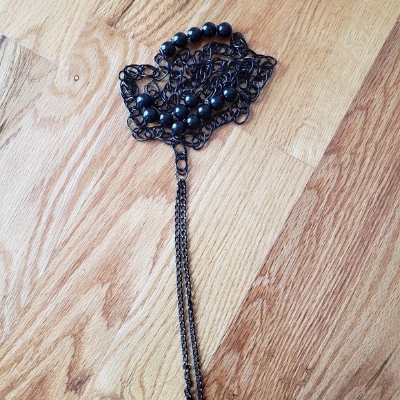 Adjustable black chain belt - Picture 3 of 3